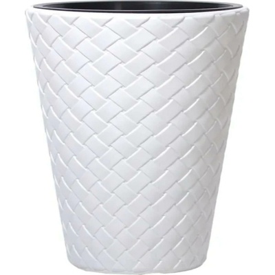 Prosperplast KVĚTINÁČ MATUBA 400 mm - BÍLÝ PDBMT400-S449