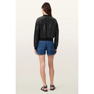 AllSaints къс панталон дамски от деним TAY (W051EE)