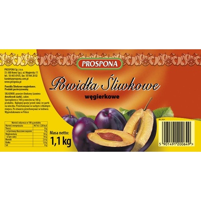PROSPONA SLIVKOVÉ MAĎARSKÉ POVIDLA 1, 1 KG