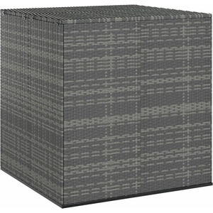  Кутия за градински възглавници PE ратан 100x97, 5x104 см сива