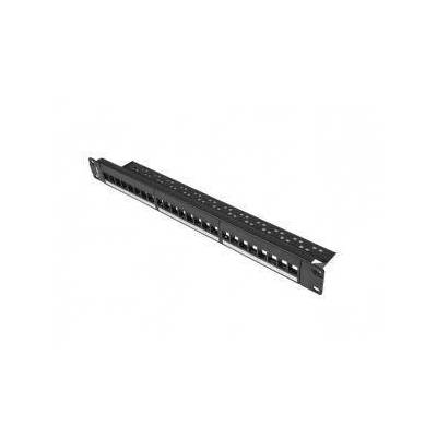 Пач панел Lanberg patch panel blank 24 port 1U for keystone modules, black
