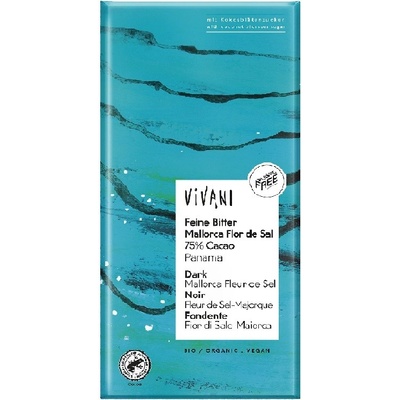 Vivani Horká čokoláda 75% so soľou 80 g