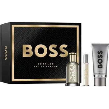 HUGO BOSS Bottled Eau De Parfum Подаръчен комплект за мъже Размер EDP 100 ml + EDP 10 ml + 100 ml душ гел
