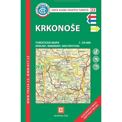 KČT 22 Krkonoše 1:50T Turistická mapa