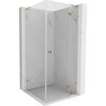 Mexen Lunar L кабина за душ, врата надясно 90 x 90 cm, прозрачна, златиста - 834L-090-090-50-00-P (834L-090-090-50-00-P)