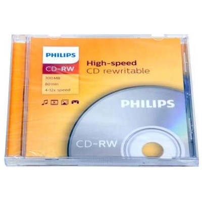 Philips CD-RW80 12x с възможност за презаписване (PH710242)