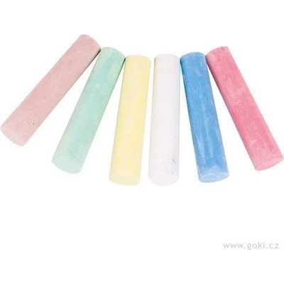 GOKI Chodníkové křídy velké kulaté 6ks