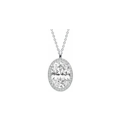 Diamonfire Strieborný prívesok s retiazkou P5521