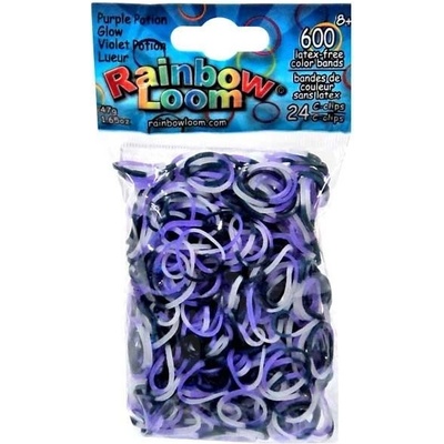 Rainbow loom originálne gumičky strašidelne svietiace 600 kusov