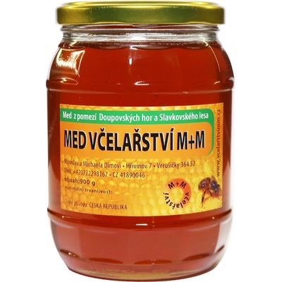 Včelařství M+M med střednětmavý 900 g – Sleviste.cz