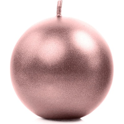 PartyDeco guľa ružovo-zlatá 8 cm