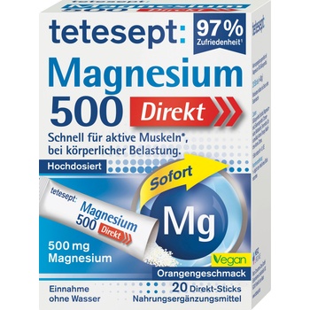 tetesept Магнезий 500 директни сашета - 20 сашета