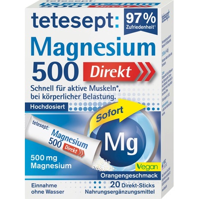 tetesept Магнезий 500 директни сашета - 20 сашета