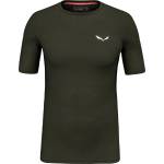 Salewa Мъжко мериносово термобельо Salewa Cristallo Warm AMR Tee Merino base layer - Dark Olive - размер 50 (015-1345-0813)