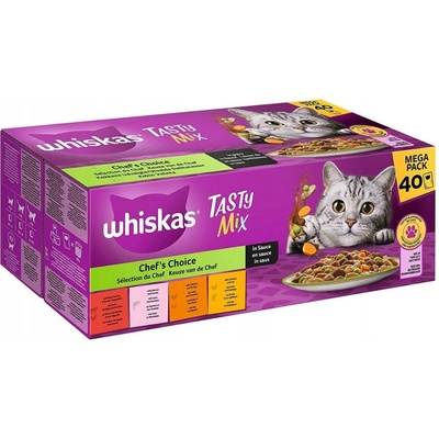 Whiskas mix chutí 40 ks 3,4 kg