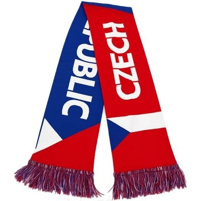 Zimní fanouškovská šála trikolóra