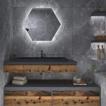 Daramio Атипични огледало с LED осветление G10 69x60 cm