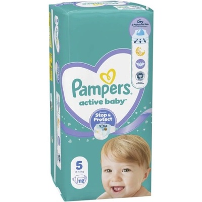 Pampers Памперси Pampers Active Baby 5 (11-16 кг. ) - 112 броя