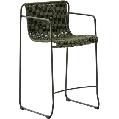 Kave Home Maurina 64,5 cm židle Zelená zahradní barová