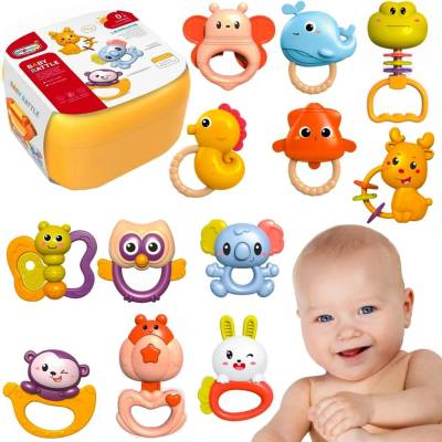 RKToys Sada chrastítek a kousátek v kufříku