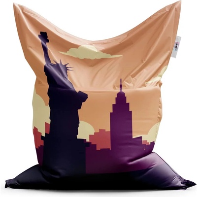 Sablio sedací vak Classic New York Socha svobody Art 150 x 100 cm