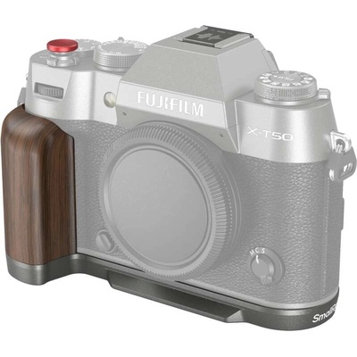 SmallRig Wooden L-Shape Grip for FUJIFILM X-T50 Charcoal Silver 4736