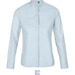 Neoblu 3787 BART WOMEN / Дамска риза с дълъг ръкав от поплин - нежно синя L (243787l7103)
