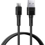 REMAX LEYA кабел за данни USB - microUSB, 100cm, ЧЕРЕН RC-C093 M-B (RC-C093 M-B)