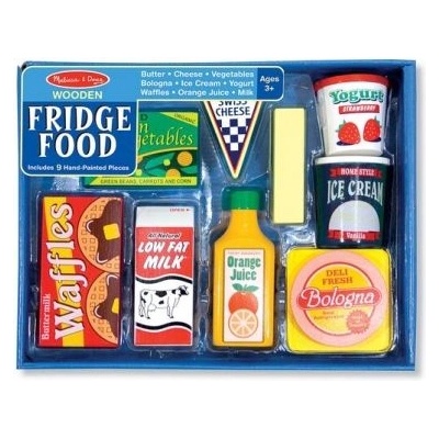Melissa & Doug - Дървен комплект - Хранителни продукти за хладилник (14076_1)