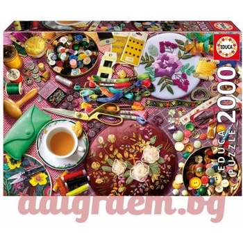 Educa Пъзел educa 20263 - 2000 части - Маса за шиене (edu20263)