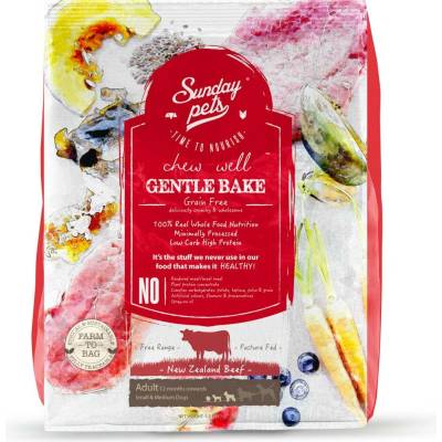 Sunday Pets Gentle Bake Adult Small & Medium Breed Beef 1,3 kg