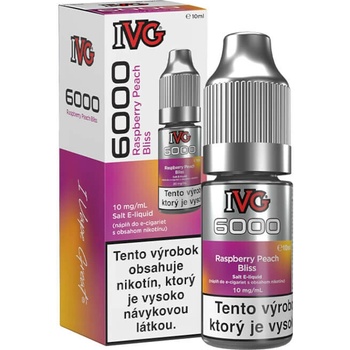 IVG 6000 Salt Raspberry Peach Bliss 10 ml 10 mg