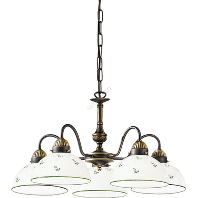 Kolarz 731.85. 20 - Пендел NONNA 5xE27/75W/230V зелен (KL0355)