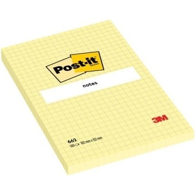 POST-IT Bloček Post-it 102x152 žltý štvorčekový (MM066200)