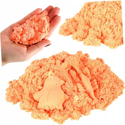 KIK kinetický písek oranžová 1 kg v sáčku – Zboží Mobilmania