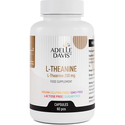 Adelle Davis L-THEANINE 200 mg 60 kapsúl