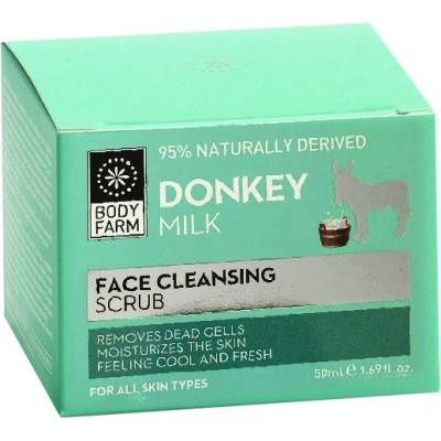 Bodyfarm Donkey milk Face cleansing scrub 50 ml