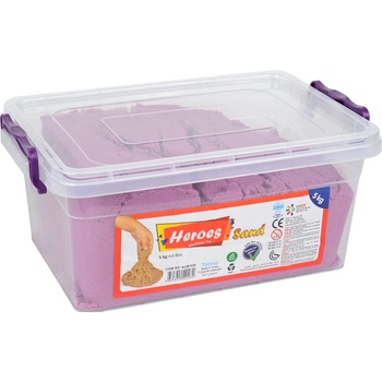 Heroes Kинетичен пясък Heroes - 5 kg, лилав (KUM-028.3)
