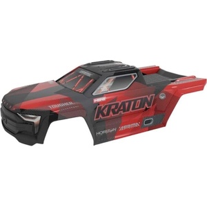 Arrma каросерия черна/червена: Mini Kraton