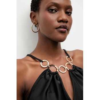 ANSWEAR Рокля Answear. LAB в черно дълга със стандартна кройка (EX.58123.TOS)