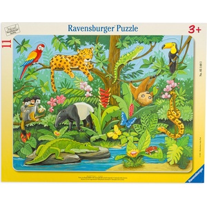 Ravensburger Пъзел Ravensburger от 11 части - Тропически животни (05140) - baby