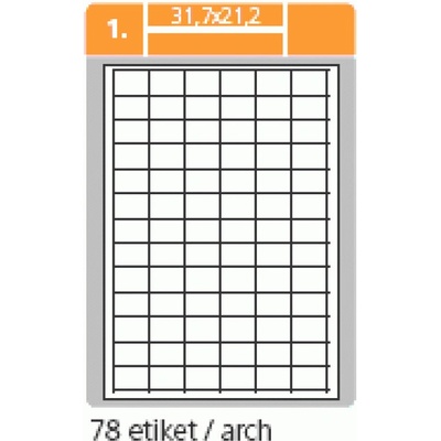 S+K label PLUS 147 x 20 mm bílé A4 100 archů