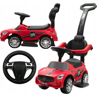 Baby Mix so zvukom a vodiacou tyčou RACER červené