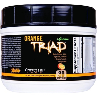 CONTROLLED LABS Orange TRIAD + Greens Powder [412 грама] Портокал