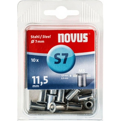 Novus Гайка нит стоманена Novus - ф 7 mm, М5х11.5 mm, 10 бр (045-0045)