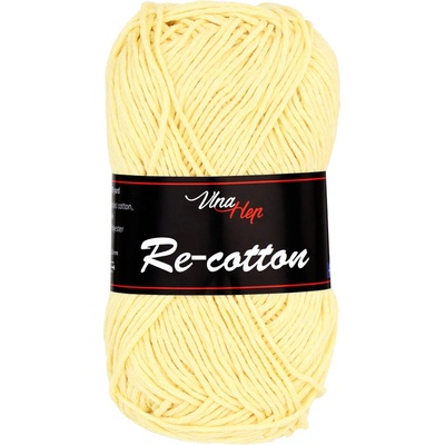Vlna-hep Příze Re-Cotton - recyklovaná bavlna Re-Cotton: 81244 Světle žlutá