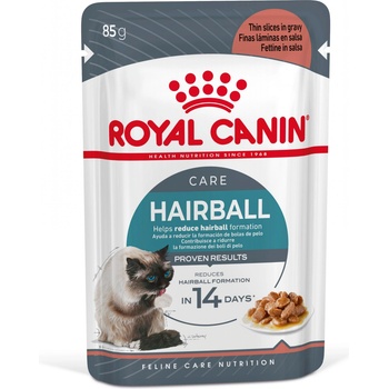 Royal Canin Hairball Care 12x85g мокра храна в сос за възрастни котки, за елиминиране на космените топки