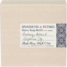 Bathhouse Spanish Fig & Nutmeg mýdlo na holení 100 g