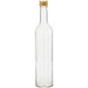 Chomik Стъклена бутилка Kryštál 0, 5l с пластмасова капачка fi 28mm 67176 (WYG500KR)