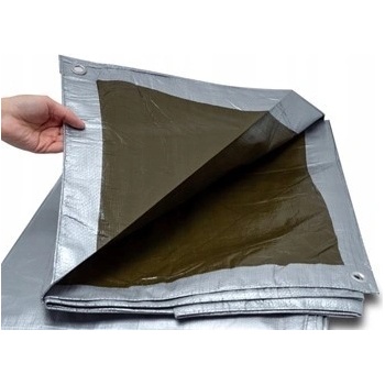 Bradas Zakrývacia plachta 120 g / m2 strieborná 4 x 6 m